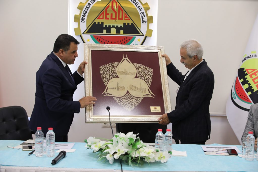 Mızraklı, DESOB Başkanı Ebedinoğlu’nu ziyaret etti