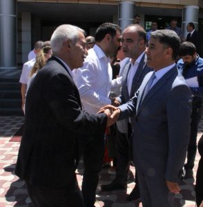 Belediye eş başkanlarından DTB Başkanı Engin Yeşil’e ziyaret