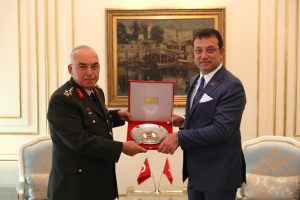 1’nci Ordu Komutanı’ndan İmamoğlu’na tebrik ziyareti