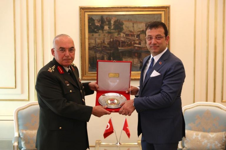 1’nci Ordu Komutanı’ndan İmamoğlu’na tebrik ziyareti