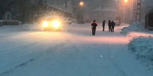 İlkbaharda Kars’a kar yağdı