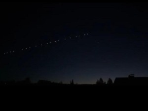 Mardin’de ilk kez görüldü… Gökyüzünde sıralı ışıklar