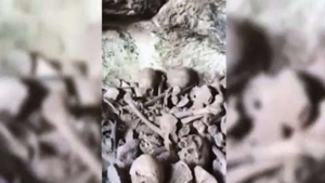 VİDEO | Mardin’de bir mağarada insana ait 40 kafatası bulundu