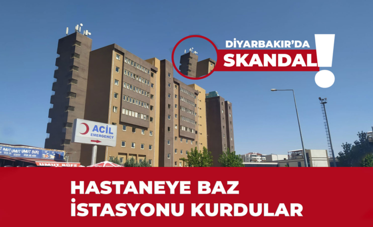 Hastanenin tepesine baz istasyonu kurdular
