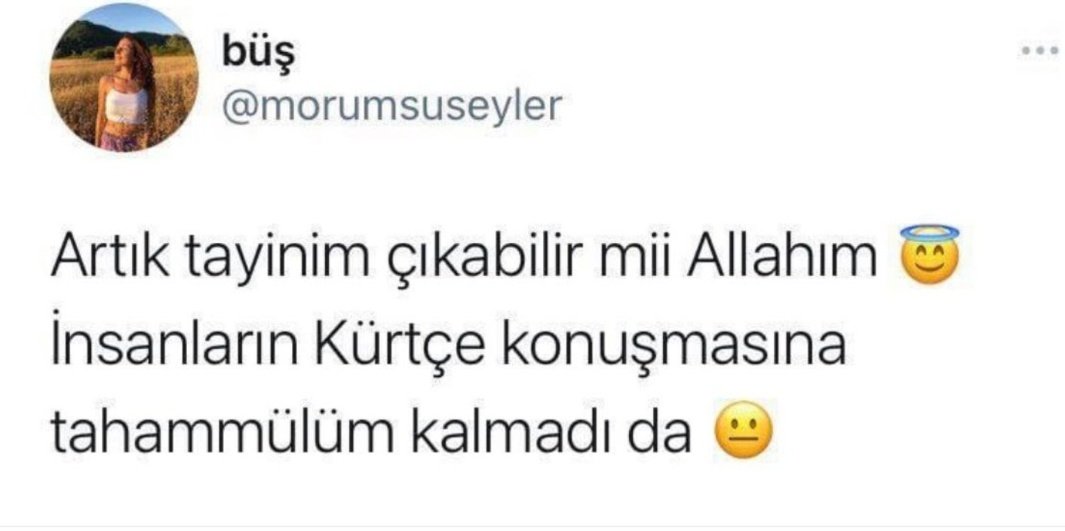 Öğretmenden ırkçı paylaşım: Kürtçe’ye tahammülüm kalmadı