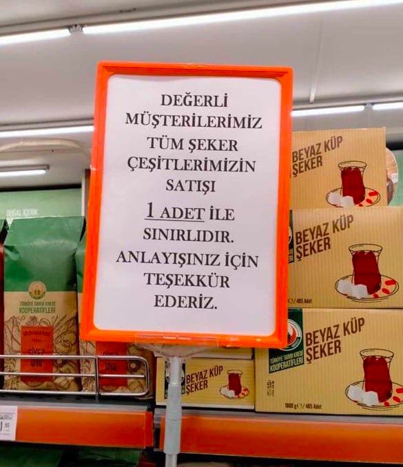 Tarım Kredi Kooperatif marketlerinde “1 adet” kotası getirildi