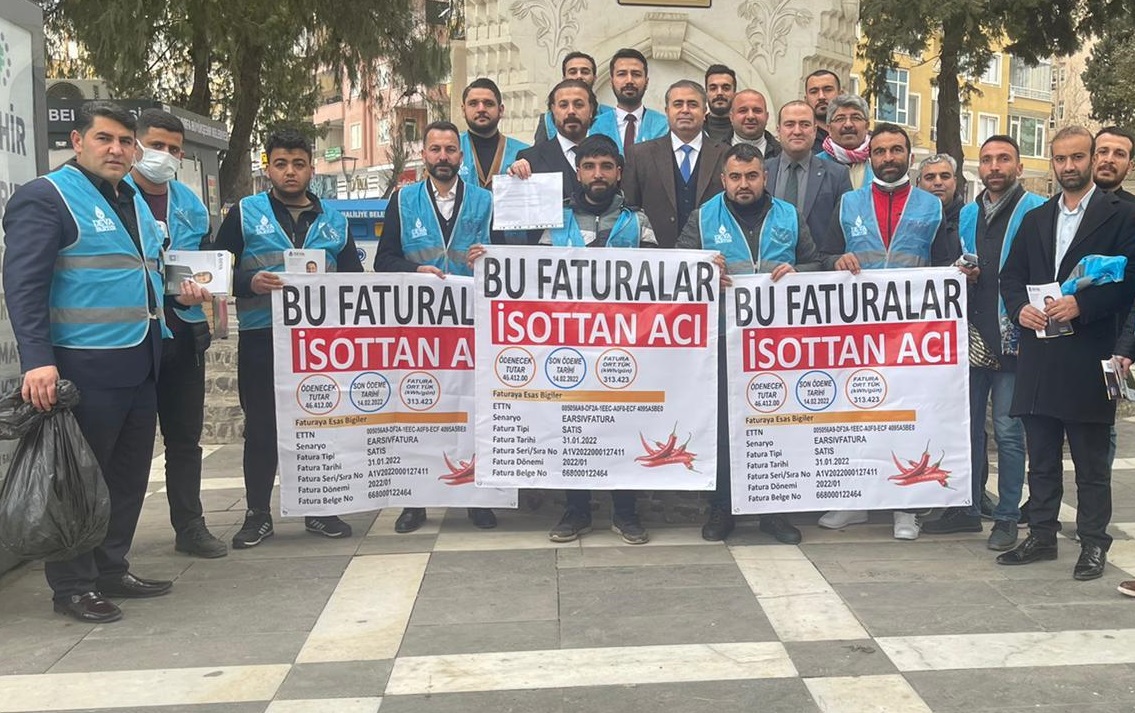 Urfa’da zam protestosu: Faturalar isottan acı