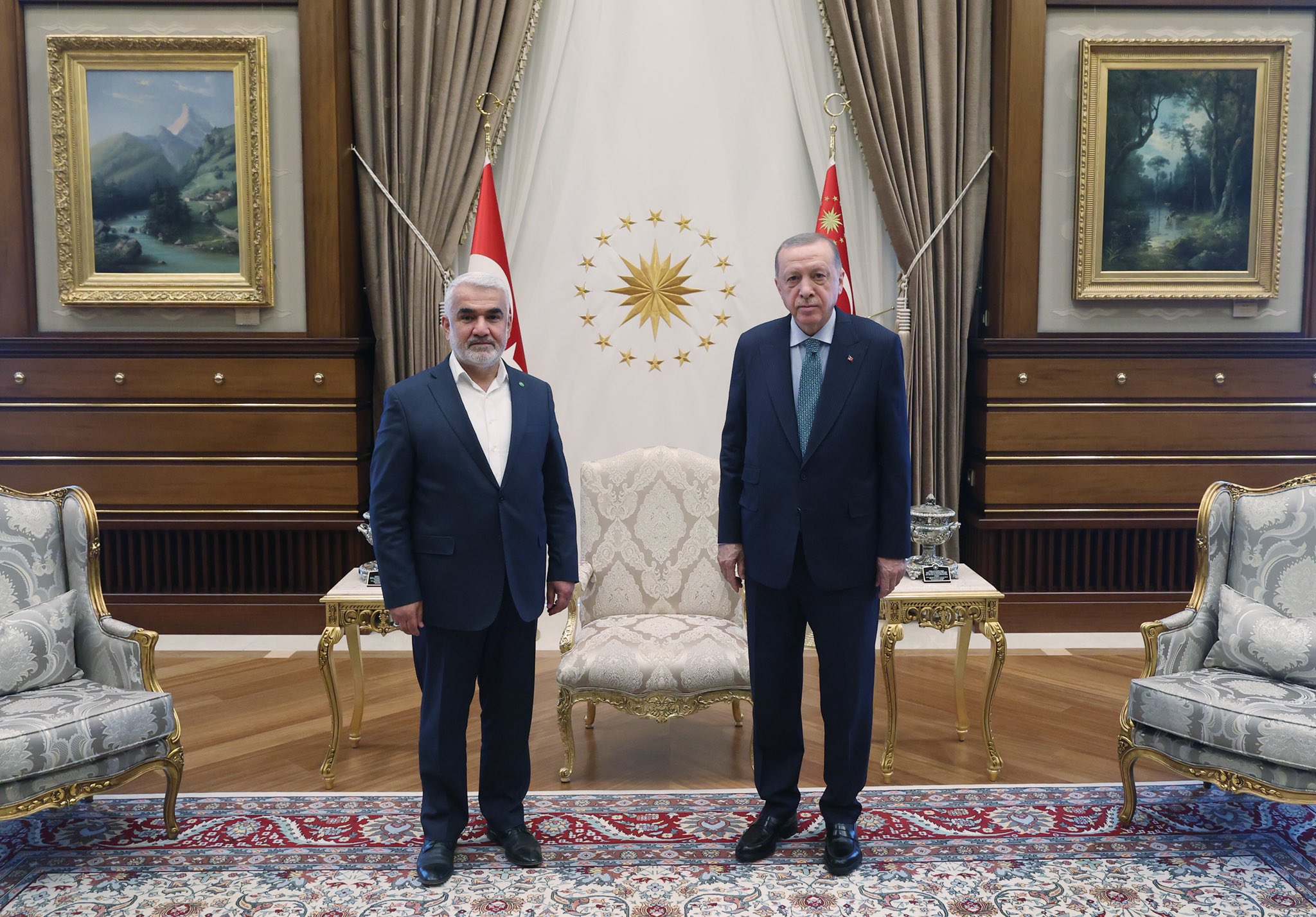 Cumhurbaşkanı Erdoğan, HÜDAPAR Genel Başkanı’nı kabul etti