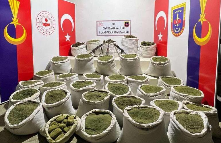 Lice’de operasyon; 1 ton toz esrar ele geçirildi