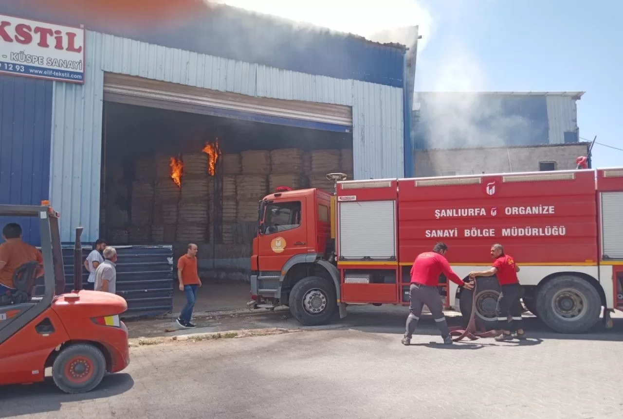Şanlıurfa OSB’de korkutan yangın