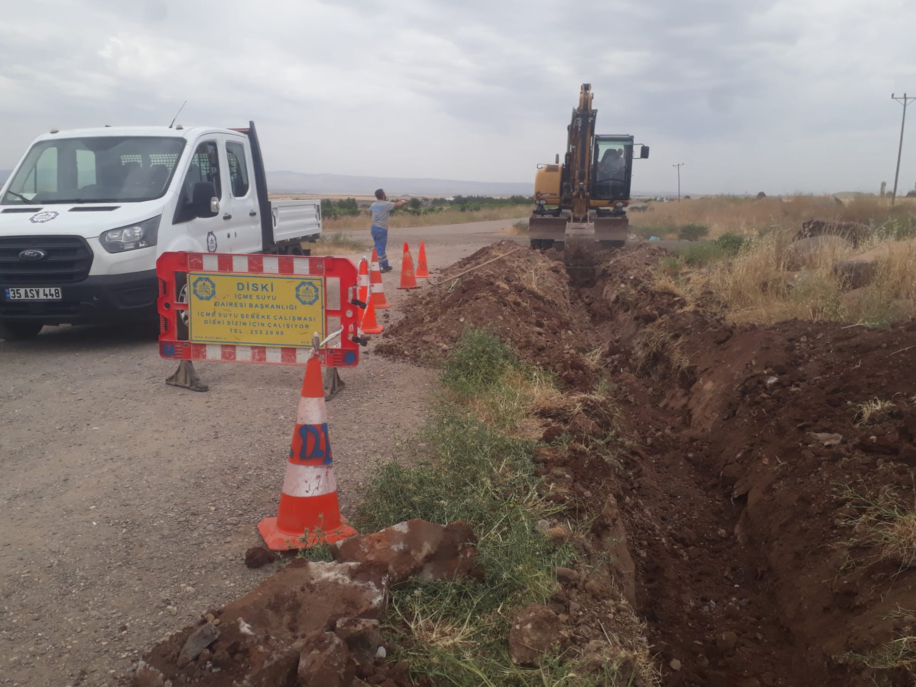 Bağlar’daki afet konutlarında içme suyu çalışmaları başladı