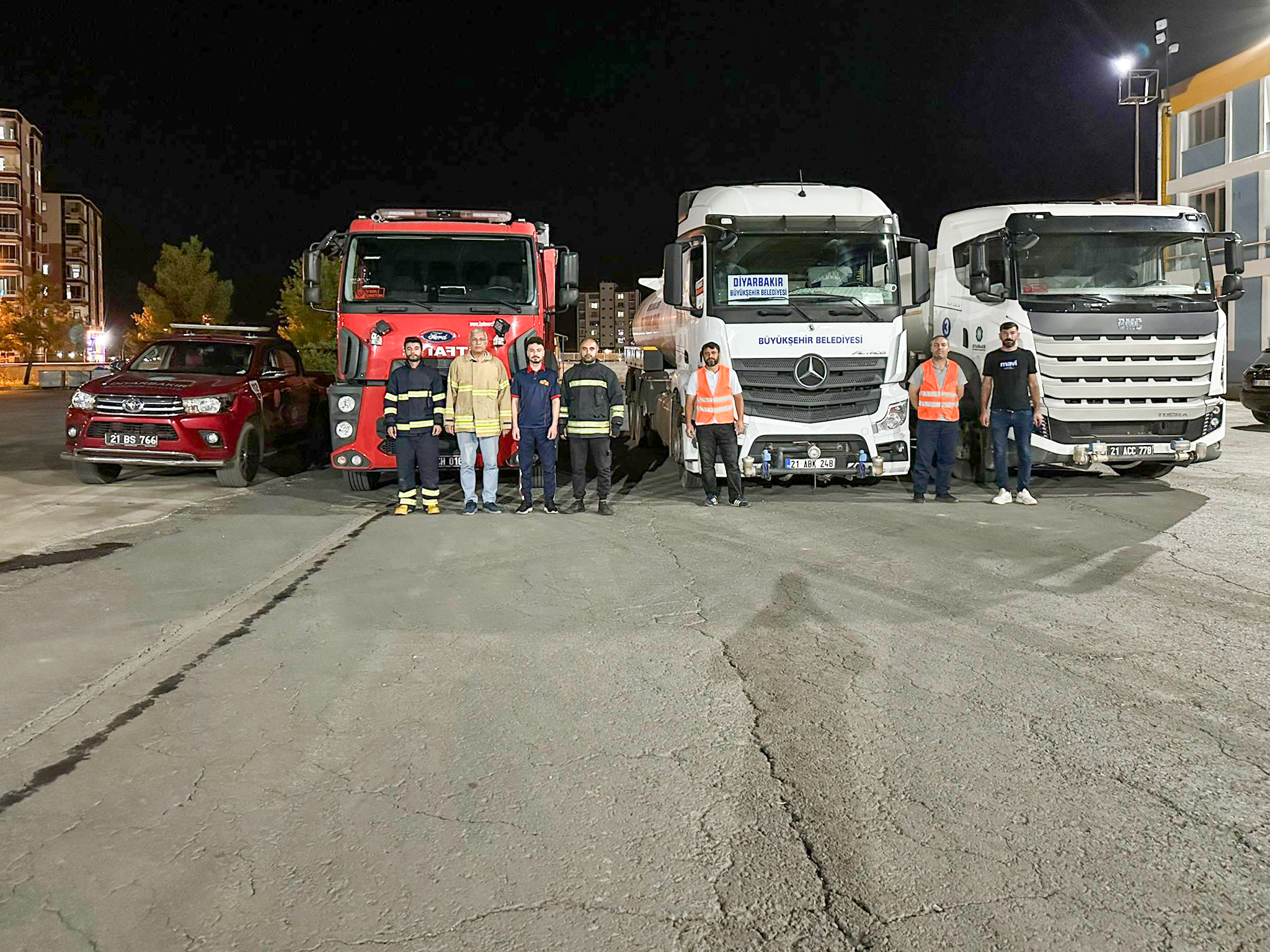 DBB’den Hatay’daki yangına araç ve personel desteği