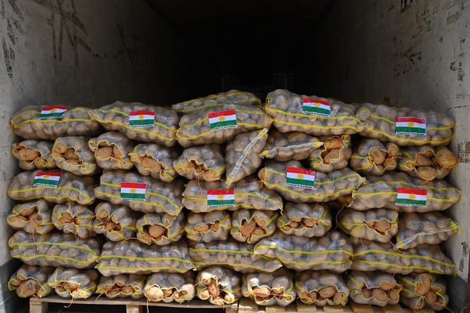Kürdistan patatesi ilk kez Dubai’ye ihracat edildi