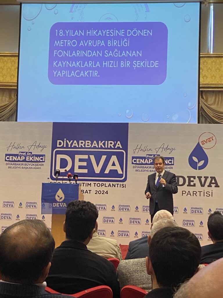 DEVA adayından Diyarbakır’a 41 proje