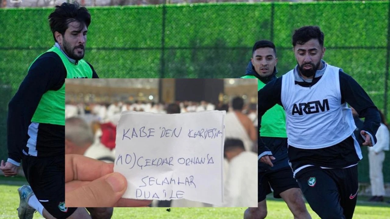 Amedspor’un 10 numarasına Kâbe’den dua