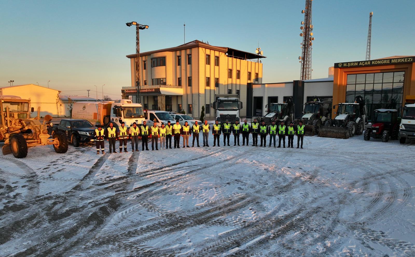 Diyarbakır OSB’de “kar timi” görev başında