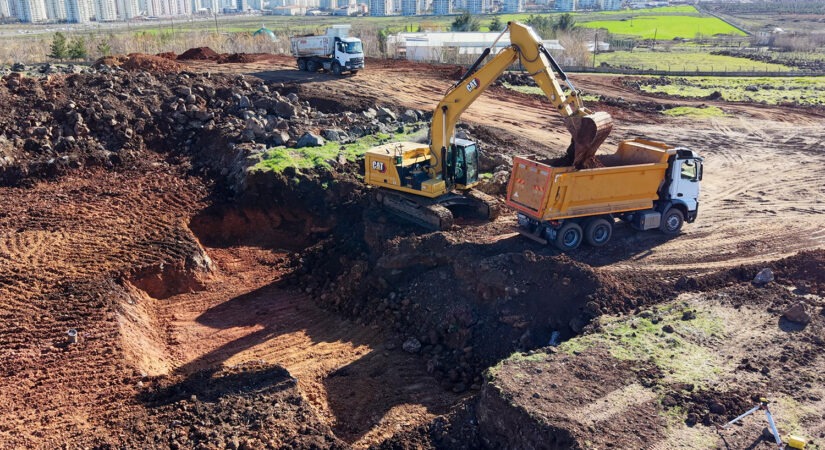 Diyarbakır’da 5 bin metreküplük içme suyu deposu için kazı çalışması başlatıldı